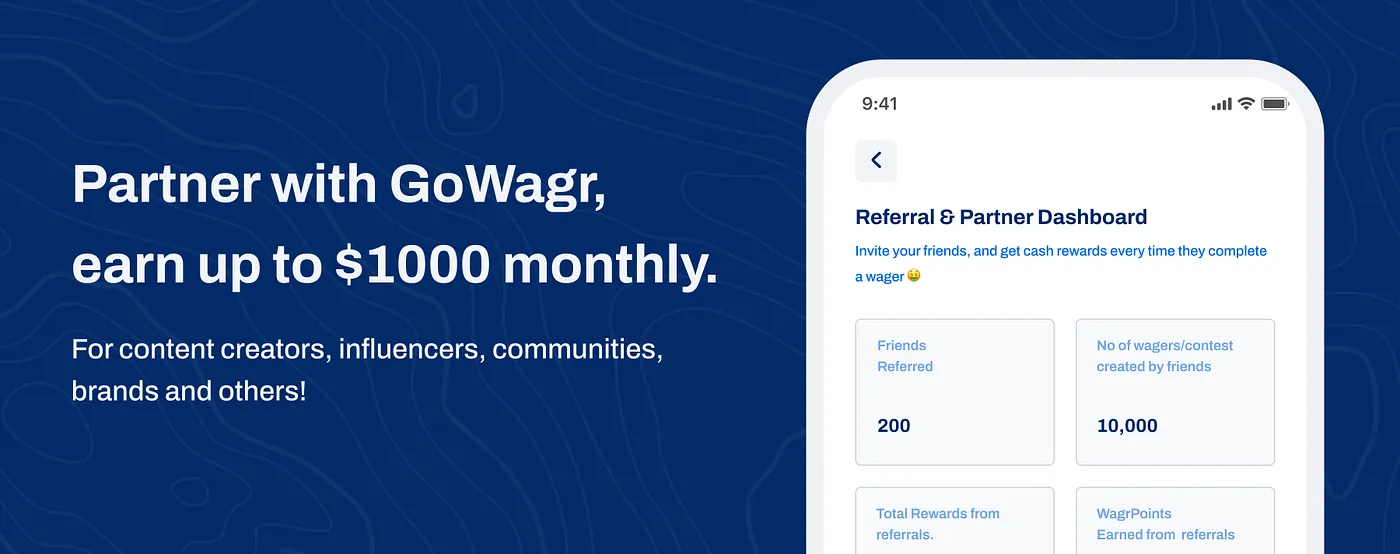 GoWagr Partnership Program — Earn up to $1000 Monthly