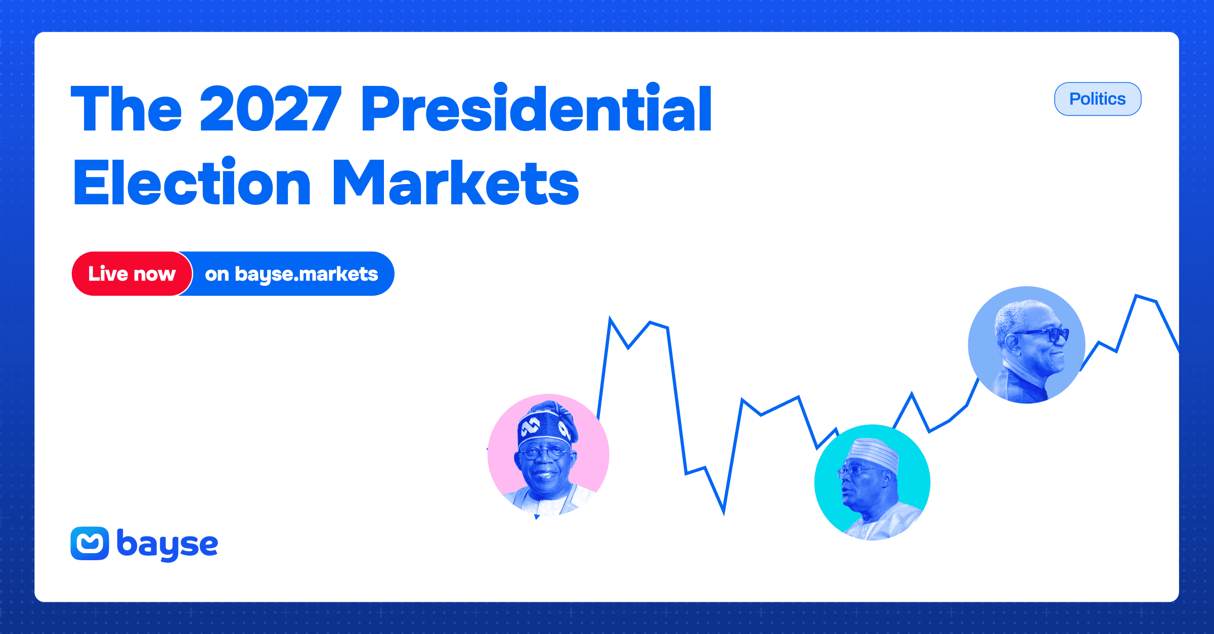 The 2027 Nigerian Presidential Election Is Now live on Bayse Markets